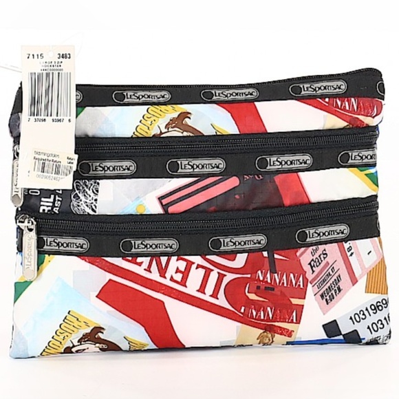 NWT LeSportsac Fun & Colorful Clutch Bag - Picture 1 of 4